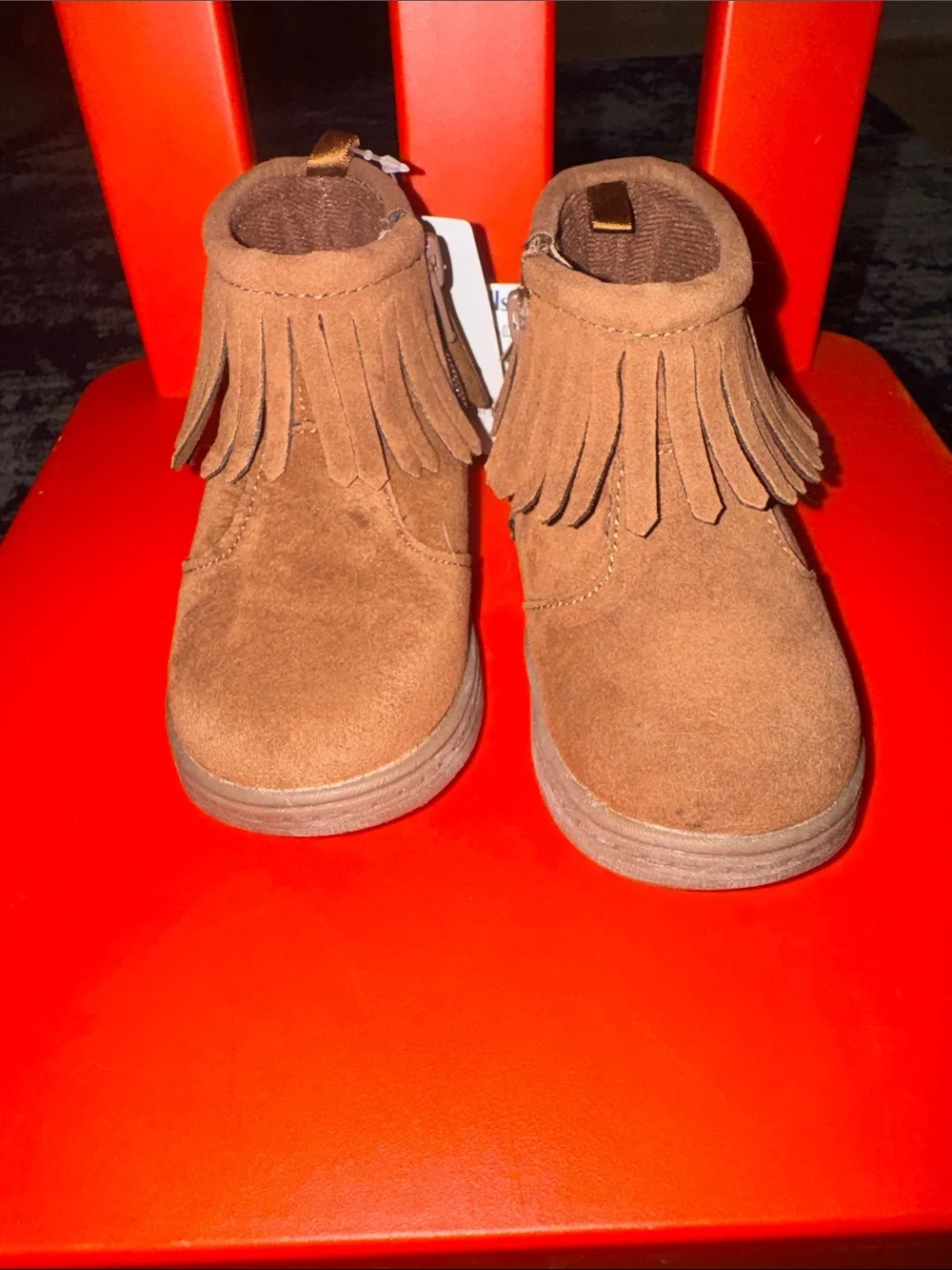 Carter's Toddler Fringe Ankle Boots - Brown